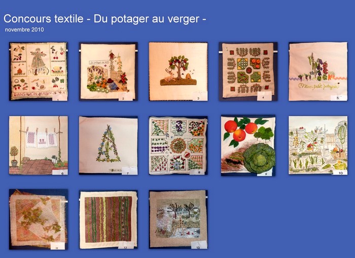 2010 Concours textile - Du potager au verger -